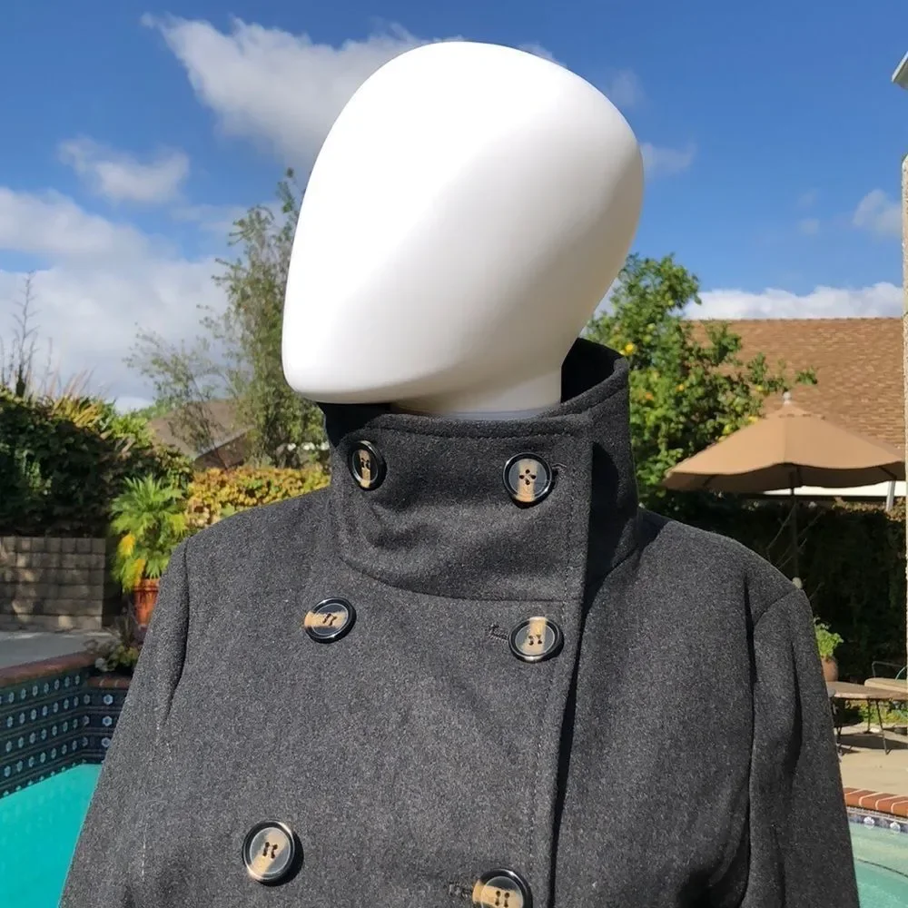 Thread & Supply Charcoal Gray Pea Coat
